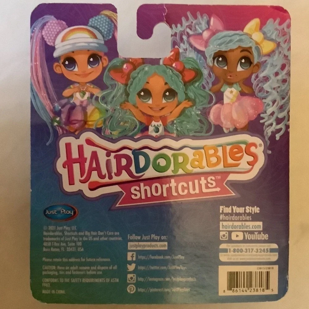 Charming Doll with Jelly Hair and Pink Outfit